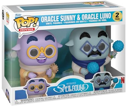 Funko POP! Movies: Spellbound - Oracle Phi Sunny & Oracle Phi Luno 2 Pack | Official Cartoon/Animation Merch - Collectable Vinyl Figurine for Shelf Display - Birthday Gift Idea for Fans and Collectors