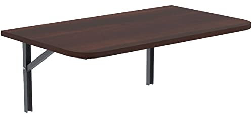 AKKE Wandklapptisch mit abgerundete Ecken für Küche Zimmer Wohnzimmer Kinderzimmer 120 cm x 60 cm, Wandtisch klappbar, Klappbarer Wandtisch Küchentisch Kindertisch, Klapptisch Klappschreibtisch Küche