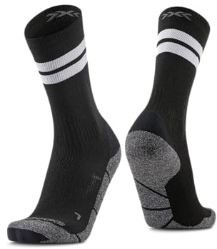 X-Socks Core Natural Graphics Crew Socken Bio-Baumwolle 39-41 | Atmungsaktive Mesh-Struktur, Achillessehnen-Protektor, O-Ring-Kompressionsband, ideal für Sport und Alltag