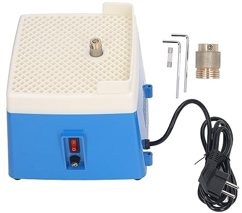 Machine de Meulage de Vitrail avec Moteurs Puissants, Conception Unique de Mèches de Meulage en Spirale, Mini Kit D'outils de Traitement de Meulage D'art avec Prise UE 220 V