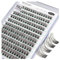BEYELIAN Lash Clusters, 216Pcs D+ Curl Individual Cluster Lashes False Eyelashes Extension Natural Look Reusable Glue Bonded Black Super Thin Band DIY Eyelash Extension 10-16mm (StyleC18 Black Band)