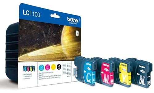 Brother LC1100 Original Tintenpatronen Multipack 4 Farben Set
