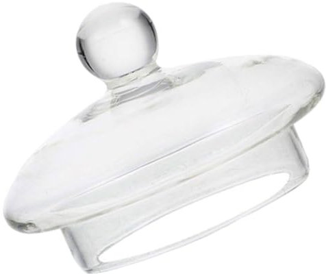 TOPBATHY Replacement Glass Lid Clear Teapot Lid Tea Kettle Lid Water Pitcher Lid Teapot Cover Tea Filter Cap Loose Leaf Tea Maker Lid Knob Handle Tea Pot Accessories for Kitchen 7.5cm