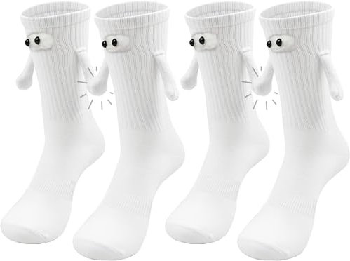 Shinfirst Magnetische Socken zum Halten der Hände, 3 Paar, lustige Socken, Geschenke für Freund, Paar, beste Freunde