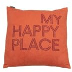 David Fussenegger Kissenhülle My Happy Place Terracotta, 50x50 cm