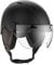 CASR Style - Urbaner Lifestyle-Helm für Fahrrad & E-Scooter - Transparentes Visier & abnehmbare Ohrpolster - Optimaler Komfort für Damen & Herren - Metallic Schwarz - Größe L