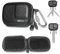 FiTSTILL Schwarze PU-Mini-Aufbewahrungstasche für INSTA360 ace pro 2/ace pro/ace, DJI Osmo Action 5pro/4/3, tragbar mit Doppelreißverschluss, Ace Pro 2-Tasche