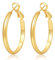 YOCDNOV Breite Creolen Silber - Hypoallergene Vergoldete Ohrringe Gold Modeschmuck Chunky Hoop Earring Dupes für Mädchen, Hypoallergen Geschenke für Frauen (Gold 30MM)