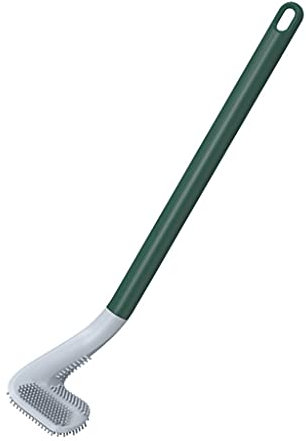 SANRLO Toilet brush,Hanging Golf Toilet Brush with Sticky Hook WashroomToilet Bowl Scrubber Brush Non-scratch Bristles Odorless