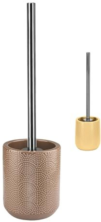 KW Luxury Ceramic/Porcelain/Stoneware Toilet Brush and Holder (Cappucino)