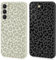 Ciciber Ttusy 2 Stück Hülle für Samsung Galaxy S23 Handyhülle Silikon mit Muster Leopard Matte Case Stoßfest Dünn Ästhetik Frauen Mädchen Weich TPU Schutzhülle Tasche für Samsung S23