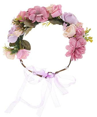 Baluue Blumenkrone Für Hochzeiten Verstellbares Haarschmuck-accessoire Mit Realistischen Rosenblüten Für Braut Und Brautjungfern Für Zeremonien Und Feiern