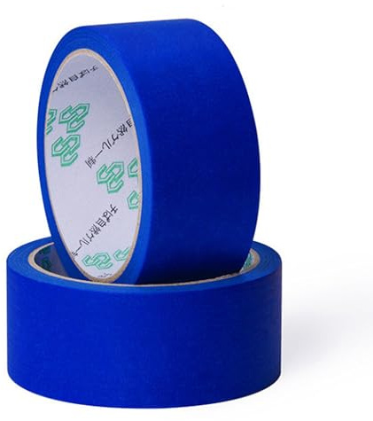 Malerkrepp Kreppband 2 Rolle Blau Malerband Profi Abdeckband 48mm x 20m | Masking Tape, Abklebeband Selbstklebend für Malerarbeiten Renovierungen Handwerke