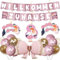 Syoulin-Willkommen Zuhause Baby,22Stück storch geburt für draussen，welcome home baby，Perfekt für eine Willkommensparty zur Taufe meiner Tochter