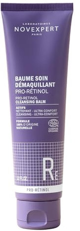 NOVEXPERT Pro-Retinol Reinigungsbalsam – Sanfte Gesichtsreinigung mit Anti-Aging-Wirkung, für strahlende und glatte Haut, 125 ml, mit Pro-Retinol beta-Carotin & Retinol ähnlichem Bakkuchiol