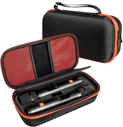 Xingsiyue EVA Storage Case for JBL PartyBox Wireless Two Microphone System, Handheld Dual Mic Hard Case Portable Travel Tote Protective Box