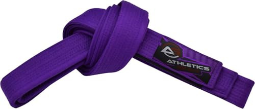 Athletics Gear AG Martial Arts Karategürtel 100% Baumwolle mit mehreren Nähten Gürtel für BJJ, Judo, Taekwondo und Karate (Lila, 280 cm)