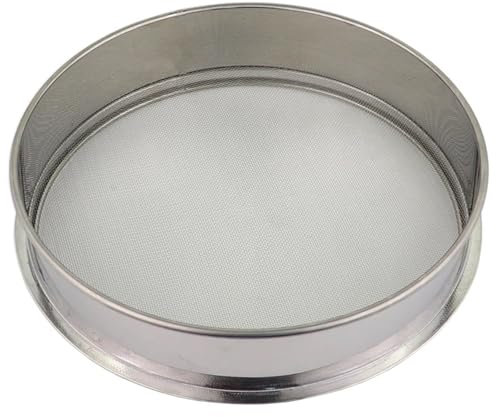 IWEIGN Filtro per alimenti 1 pz 4-500 m filtro da laboratorio a foro rotondo in acciaio inossidabile setaccio standard per farina da cucina filtro polvere filtro per terra (150 maglie 110 micron,