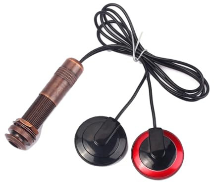 Yardwe Piezo-mikrofon-tonabnehmer Für Mandoline Mit Internem Sensor Endpin Jack Kupfer Und Elektronik Material Inklusive Stereo-buchse Geeignet Für Gitarre Banjo Violine Ukulele Und