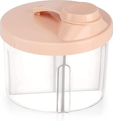 Wpppan Tragbarer Milchpulverspender mit vier Fächern, 2025 verbesserte rosa Milchpulver-Box, Baby-Milchpulver-Aufbewahrungsbehälter, Milchpulverspender, Flaschenfütterung