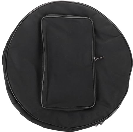 CVUTOVO Borsa per Rullante Batteria 13-14 Pollici Oxford Nero, Portatile Tracolla, Custodia per Spettacoli All'aperto