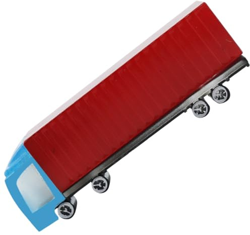 SOPOTUTU Modèle de Camion Porte-conteneurs Miniature Plastique à Inertie Réaliste pour Garçon Fille Décoration de Maquette et Terrain de Jeu