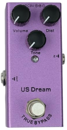 Asyduey Electric Guitar Effects Pedal Vintage Overdrive Fuzz Distortion Analog Delay Ultimate Drive Guitar Pedals US Dream