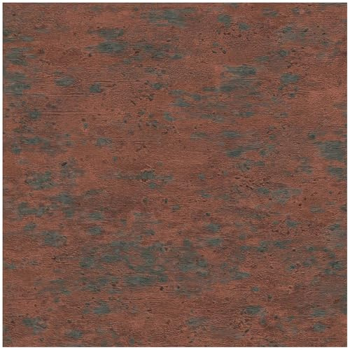 Red Black Distressed Focus Wallpaper - Weathered Concrete Gold Metallic - 10.05m x 53cm Roll - Contemporary Sophisticated Modern - Bedroom Living Room Lounge - Feature Statement Wall - Paste The Wall