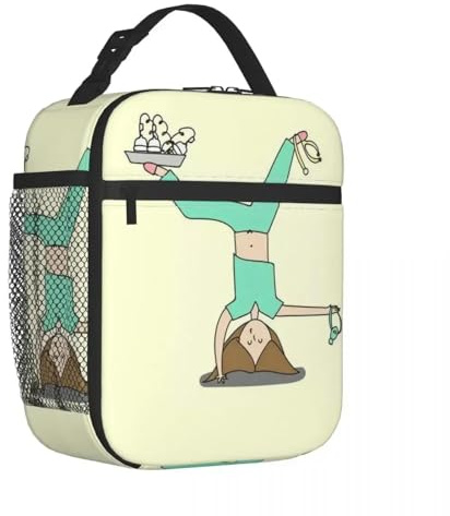 QIOEURYU Bolsas de lonchera aisladas Bolsa de comida Enfermera En Apuros Doctor Enfermera Salud médica Lonchera Bolsa de comida para escuela Trabajo Viajes Picnic al aire libre