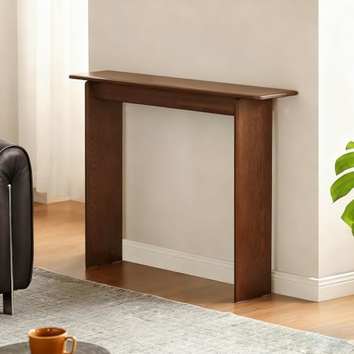 USFJATI Farmhouse Konsole Tisch,Schlanker Sofa Tisch Hinter Couch,Schmaler Eingangs,Platzsparend,Flur,Wohnzimmer & Kleine Räume,Einfach Zusammenzubauen,Multifunktional