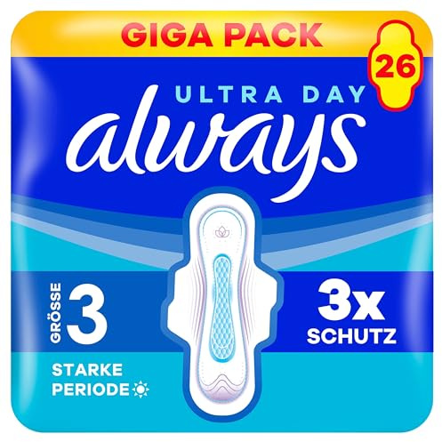 always Ultra Binde Größe 3 Long Plus mit Flügeln 26 Stück