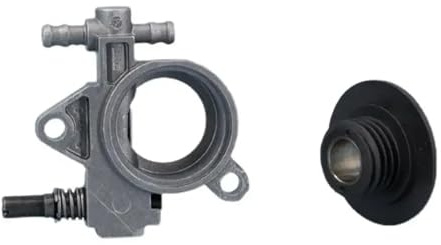 DORFEY Kit de lubrification for tronçonneuse 26cc, pompe à huile à vis sans fin, compatible avec Oleo-Mac 925GS260, Efco 125MT260MTT2600, 50160207 et 50160224(OIL PUMP AND WORM)