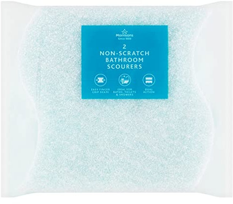 Morrisons Non-Scratch Bathroom Scourers, Pack of 2