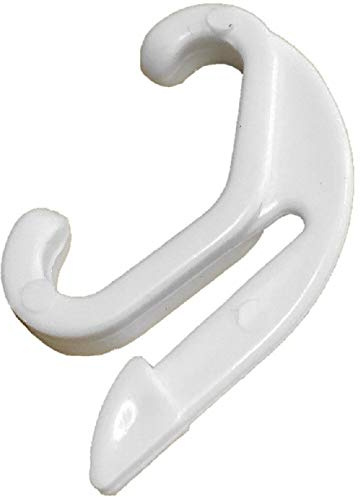 Fort Fasteners Curtain Rail Gliders to Fit Swish Valance Track White Midi 6 Gliders