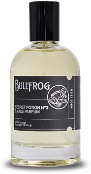 Bullfrog Eau De Parfum Secret Potion N.3 100ml - Profumo da Uomo - Note di Bergamotto, Rosa Damascena, Ambra, Salvia, Chiodi di Garofano e Legni Preziosi - Made in Italy