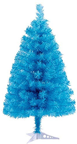 Fouriding 2ft (60cm) Christmas Tree Artificial Xmas Pine Trees with PVC Leg Stand Base Home Office Holiday Decoration (Sky Blue)