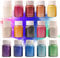 DEWEL Polvo de Mica 15 Colores x 10g, Pigmentos para Resina Epoxi, Tintes de Elaboración de Jabones, Colorante Resina Epoxi para DIY, Bombas de Baño, Velas, Maquillaje, Uñas y Otros Manualidades