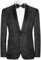 Allthemen Blazer Casual di Lusso da Uomo Slim Fit Paisley Floral Jacquard Suit Giacche Cappotti Eleganti Giacche Chic Nero M