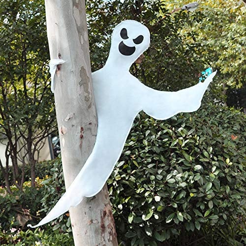JOYIN 134,6 cm Halloween-Biegbarer Baumwickel Geisterdekoration für Halloween Outdoor, Rasendekoration, Baum, Säulendekorationen, Geisterpartyzubehör