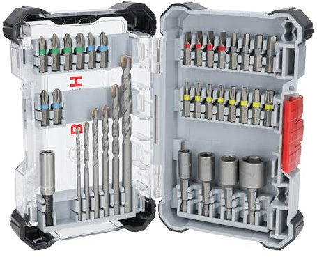 Bosch Set di 35 punte per trapano extra rigide e CYL-3, 35 pezzi (197 x 110,5 mm, accessori professionali, cacciavite, avvitatore a trapano)