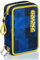 Seven Federmäppchen, Mäppchen, Mehrfarbig, Federtasche für Schreibwaren, Etui mit Stiften, Kugelschreiber, & mehr, 3 Fächer, Mädchen & Jungen, Schule - Grundschule, XXL Check gelb/blau kariert