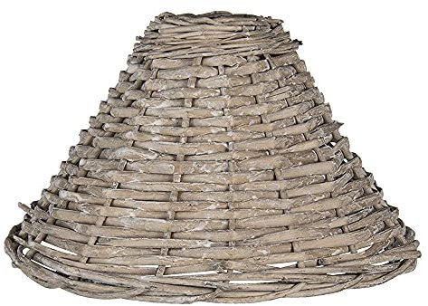 Lampenschirm Rattan Tisch Landhaus Clayre & Eef Pyramiden Clayre & Eef E27