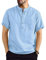 Voqeen Camisa Henley de Lino y Algodón para Hombre, Camisetas de Playa Informales Hippie de Manga Corta con Cuello de Banda de Bolsillo Tops con Cierre de Botón