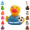 Badeente - personalisierbar (Fussball Ente blaues Trikot)