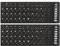 PATIKIL Cinese Z Tastiera Adesivi Cinese-Inglese Tastiera Adesivi PC Tastiera Adesivi Nero Sfondo con Arancione Bianco Scritte per Computer Laptop Scrivania 2pz