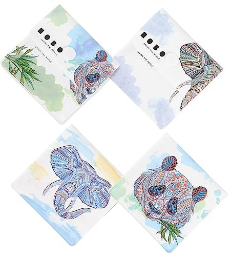 Healvian Reed Diffuser Empty 4pcs Portable Pocket Ashtray Pouch Mini Ashtray Environmental Ashtray Container Fireproof Butt Pouch Odor- Leather Ash Holder for Travel or Daily Use