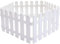 MAGICLULU 5pièces Clôture De Jardin Plastique Blanc Lot De Panneaux Décoratifs Pour Aménagement Paysager De Pelouse Et Déco De Jardin Flexible