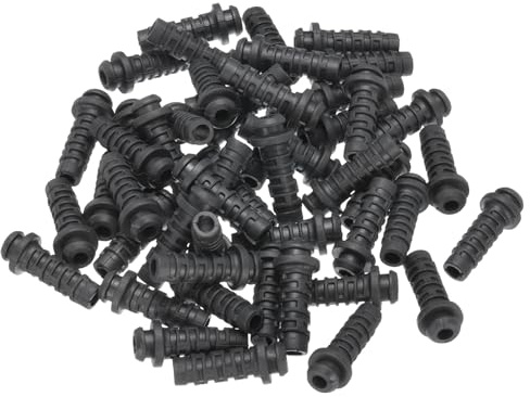 sourcing map 50pcs 4mm Strain Relief Cord Connector Cable Bushing Boot Sleeve for Electric Cable Cord Insulation Protection