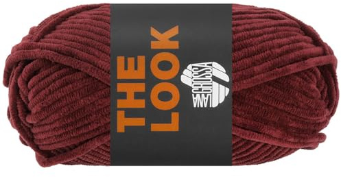LANA GROSSA The Look | Samtig weiches und stabiles Chenillegarn | Handstrickgarn aus 100% Polyester | 100g Wolle zum Stricken & Häkeln | 120m Garn FB5