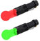 MODOAO Linterna LED, antorchas impermeables con clip, 3 modos de luz para camping, pesca nocturna, caza, senderismo, visión nocturna, astronomía, emergencia y transporte diario (paquete de 2, r+g)